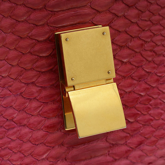 Celine Bag Pink Shoulder Python Leather - Picture 3 of 8